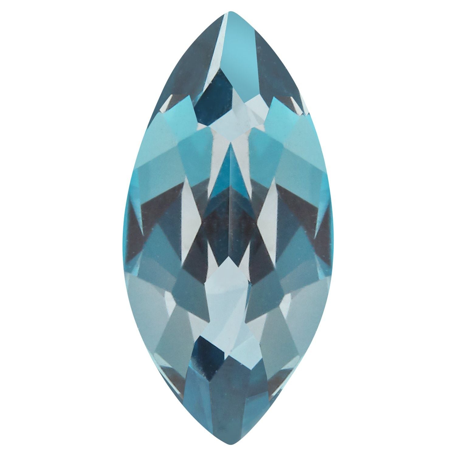 10x5 mm Marquise Natural London Blue Topaz – Faceted Cut – AA Quality — Sapphire Row