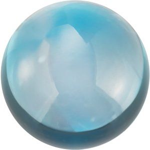 Lot of 10 – 4 mm Round Natural London Blue Topaz – Cabochon Cut – AA Quality — Sapphire Row