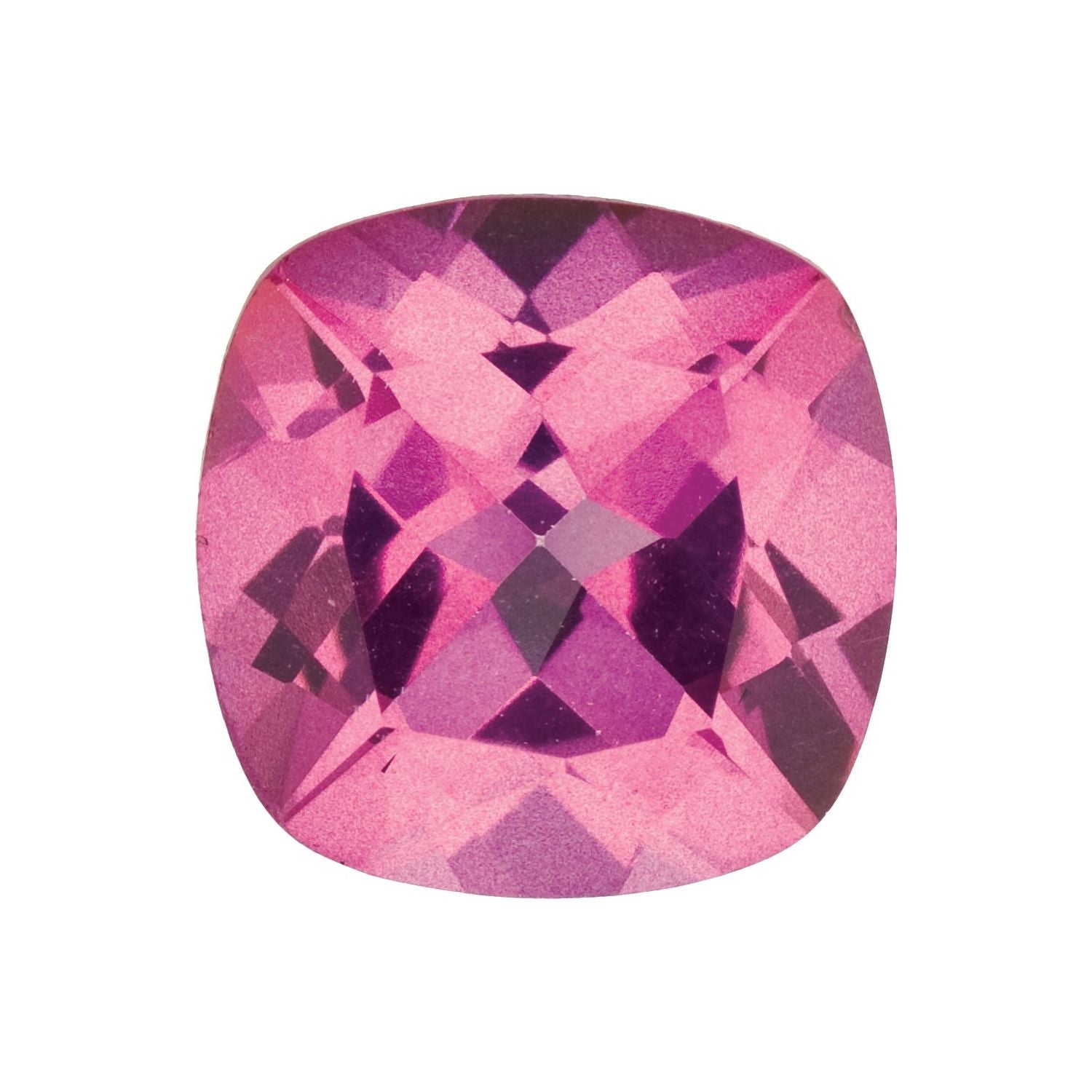 8 mm Cushion Natural Pure Pink Mystic Topaz – Faceted Cut – AA Quality — Sapphire Row