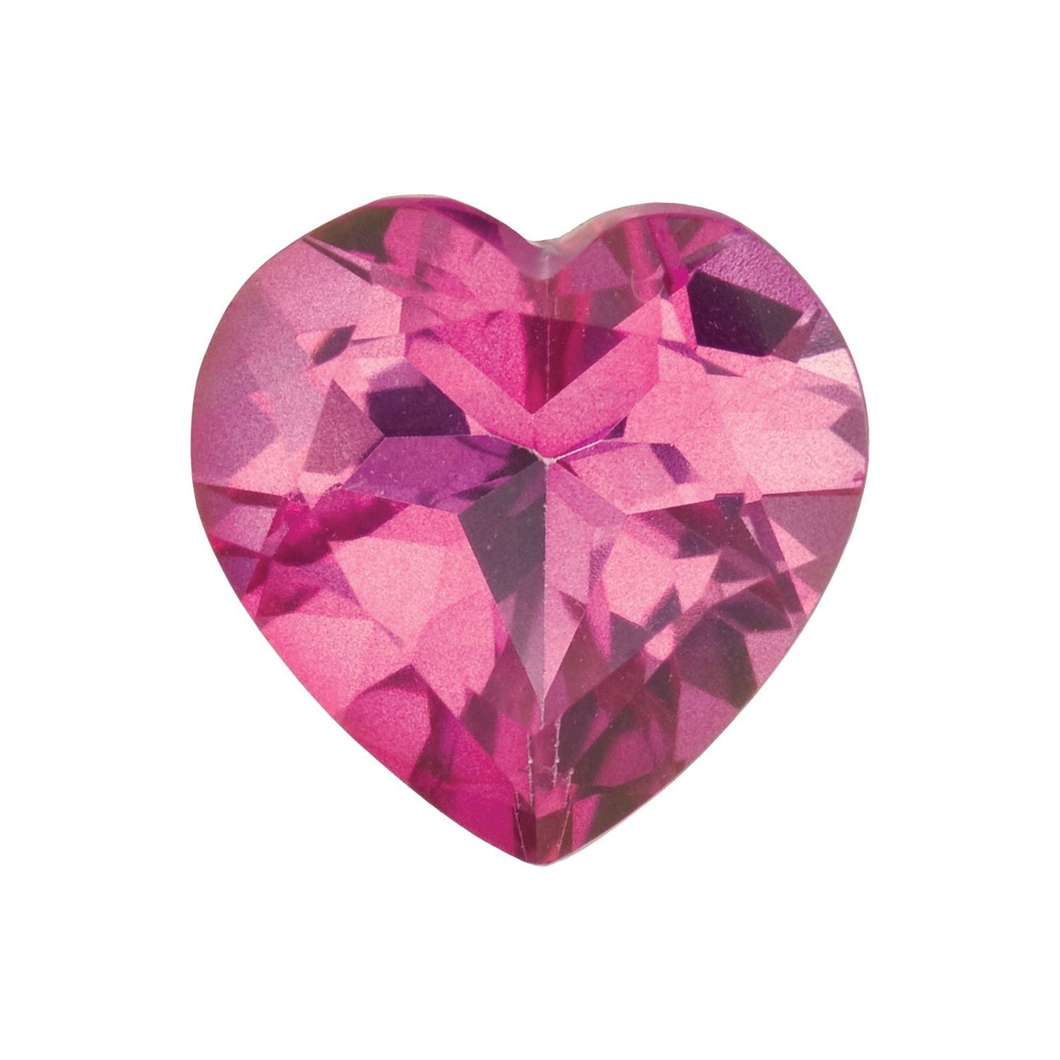 8 mm Heart Natural Pure Pink Mystic Topaz – Faceted Cut – AA Quality — Sapphire Row