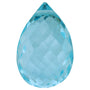6x4 mm Briolette Natural Sky Blue Topaz – Faceted Cut – AA Quality — Sapphire Row
