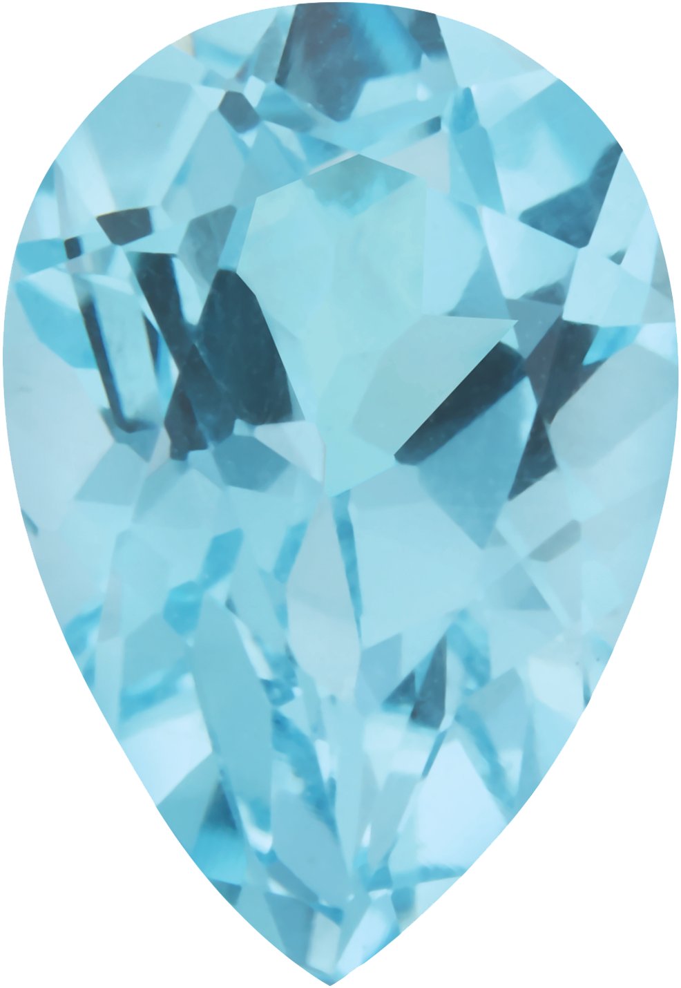 14x9 mm Pear Natural Topaz — Sapphire Row