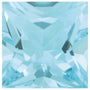 7 mm Square Natural Sky Blue Topaz – Princess-Cut – AA Quality — Sapphire Row