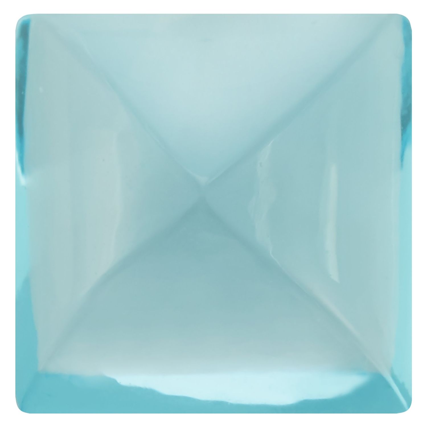 7 mm Square Natural Swiss Blue Topaz – Sugarloaf Cut – AA Quality — Sapphire Row