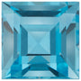 4.5 mm Square Natural Swiss Blue Topaz – Step-Cut – AA Quality — Sapphire Row