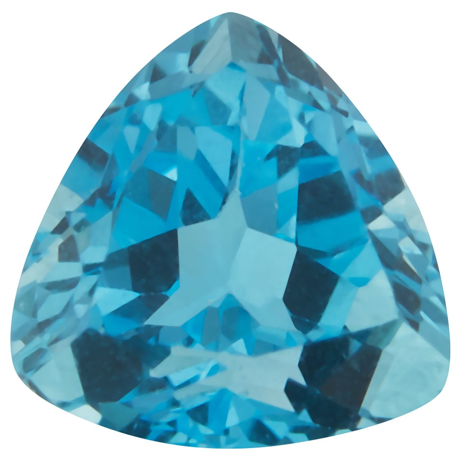 9 mm Trillion Natural Swiss Blue Topaz – Faceted Cut – AA Quality — Sapphire Row