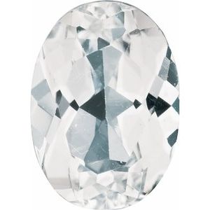 Lot of 10 – 7x5 mm Oval Natural White Topaz – Faceted Cut – AA Quality — Sapphire Row