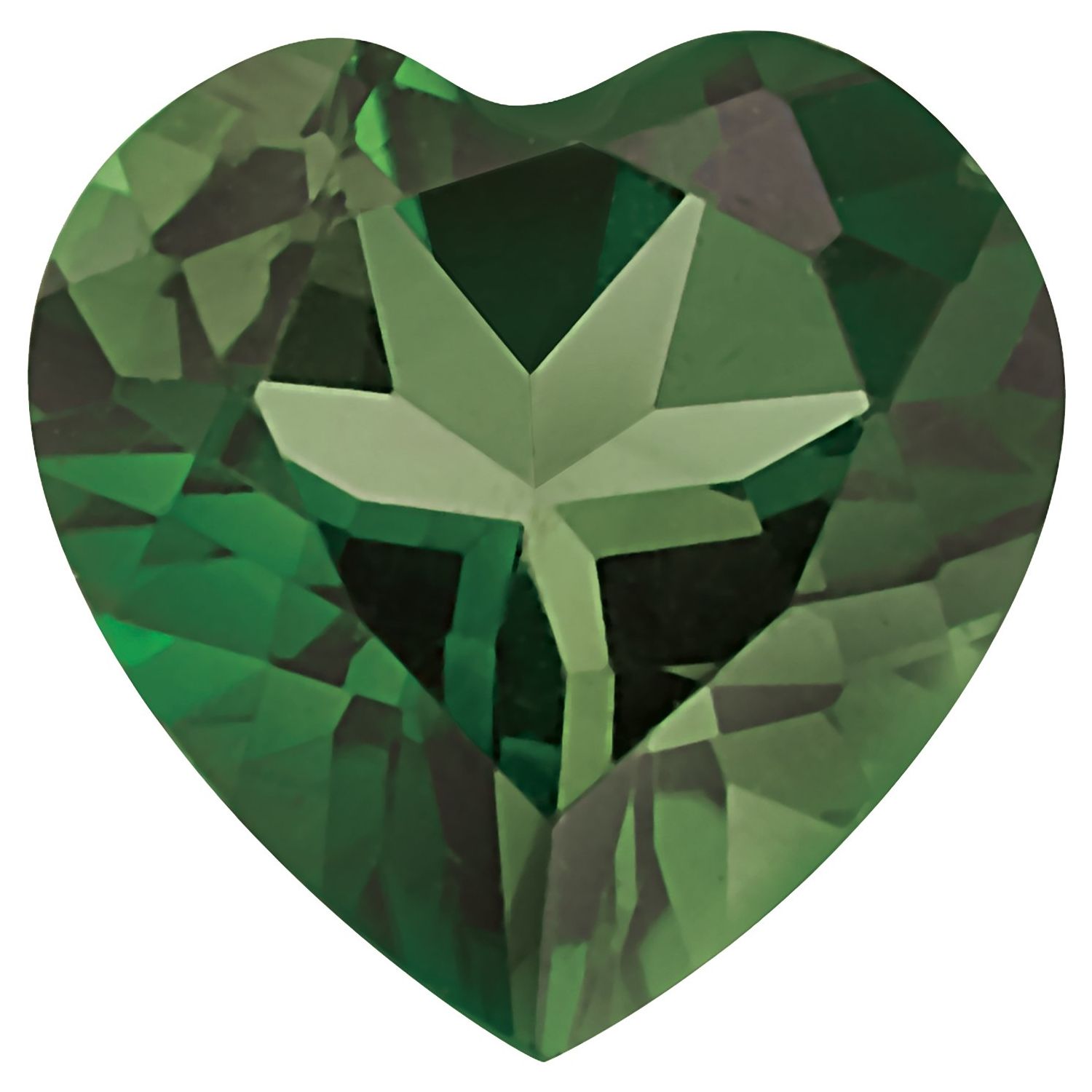 5 mm Heart Natural Green Tourmaline – Faceted Cut – AA Quality — Sapphire Row