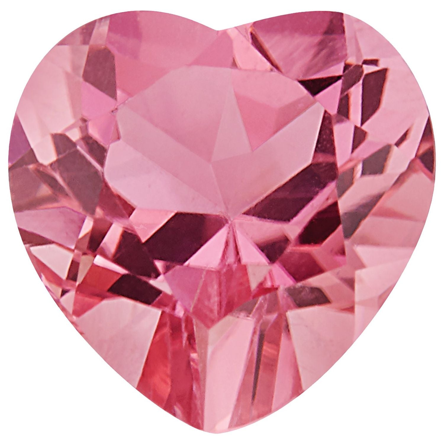 5 mm Heart Natural Pink Tourmaline – Faceted Cut – AA Quality — Sapphire Row