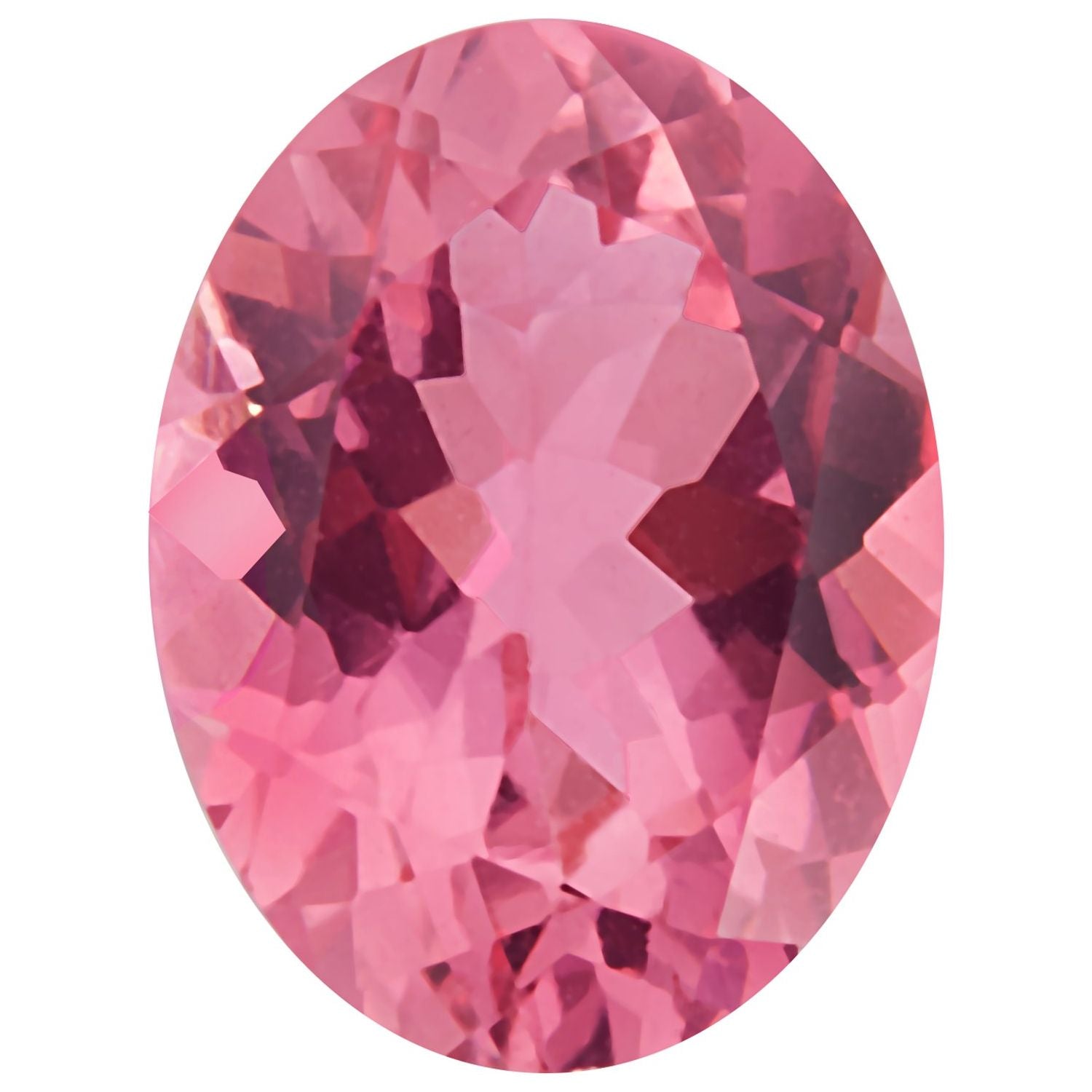 6x4 mm Oval Natural Pink Tourmaline – Faceted Cut – AA Quality — Sapphire Row