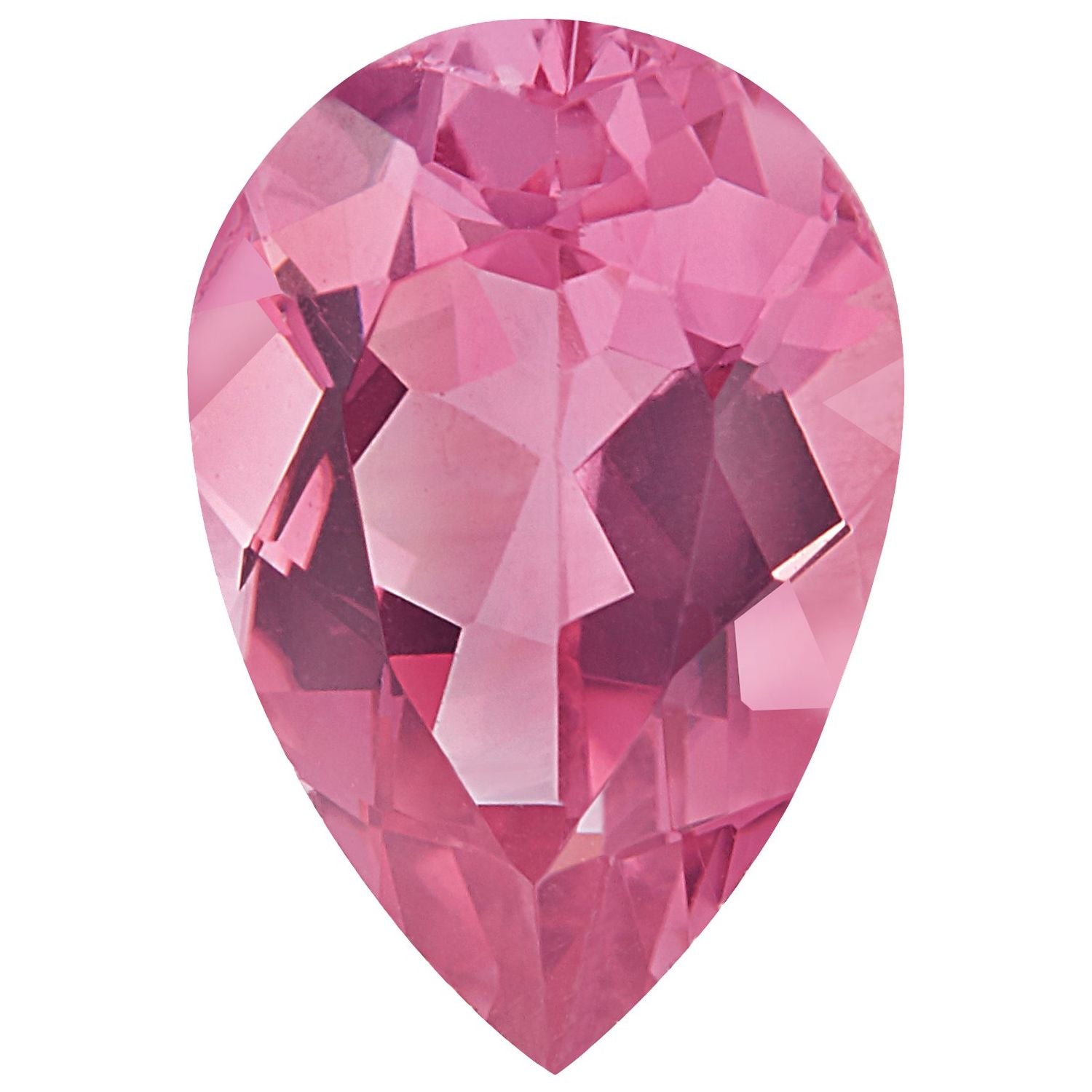 6x4 mm Pear Natural Pink Tourmaline – Faceted Cut – AA Quality — Sapphire Row