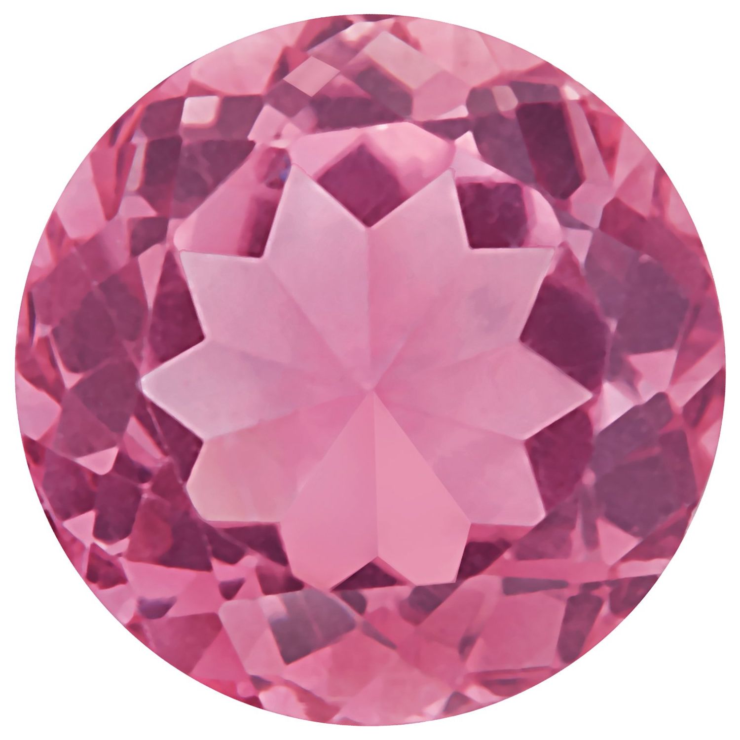 4 mm natural pink tourmaline, round cut | Sapphire Row