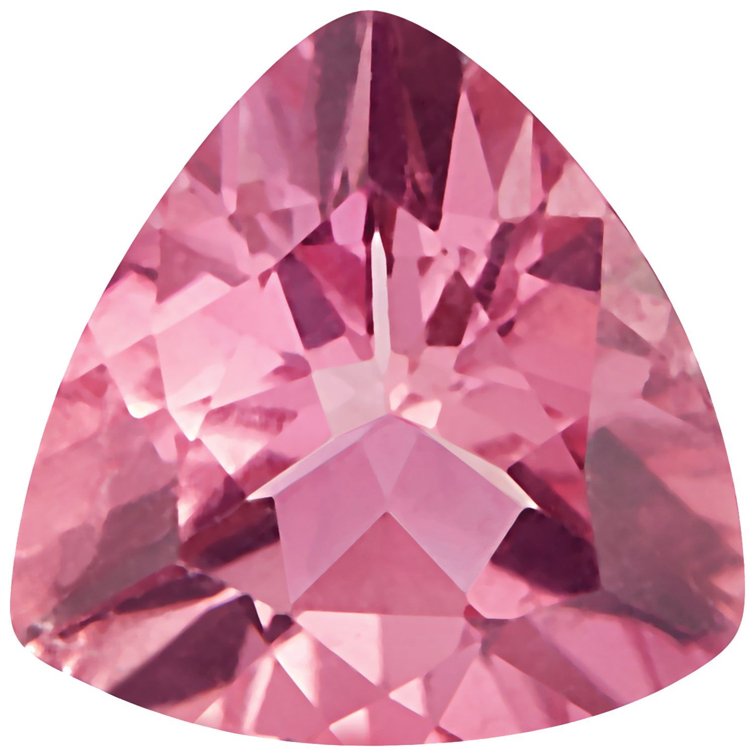 5 mm Trillion Natural Pink Tourmaline – Faceted Cut – AA Quality — Sapphire Row