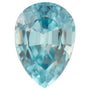 5x3 mm Pear Natural Blue Zircon – Faceted Cut – AA Quality — Sapphire Row