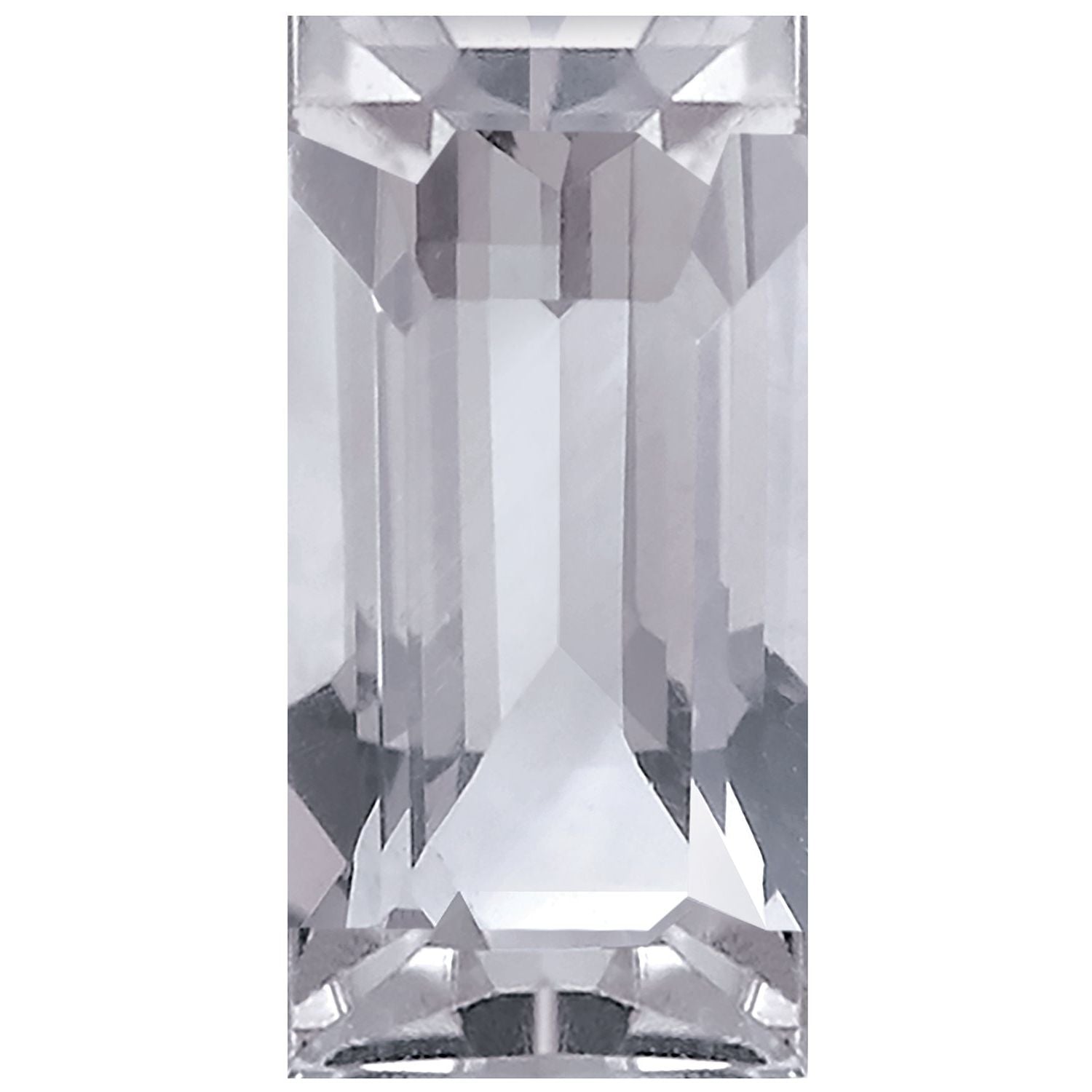 4x2 mm Straight Baguette Natural White Sapphire – Step-Cut – AA Quality — Sapphire Row