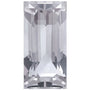 4x2 mm natural white sapphire, straight baguette cut | Sapphire Row