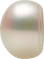 10.9 mm Button White Cultured Freshwater Pearl – Half-Drilled – Standard Quality — Sapphire Row