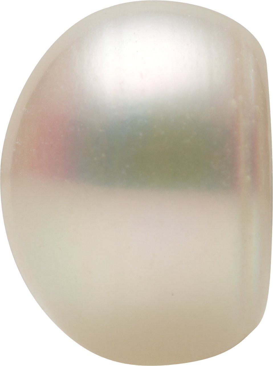 10.9 mm Button White Cultured Freshwater Pearl – Half-Drilled – Standard Quality — Sapphire Row