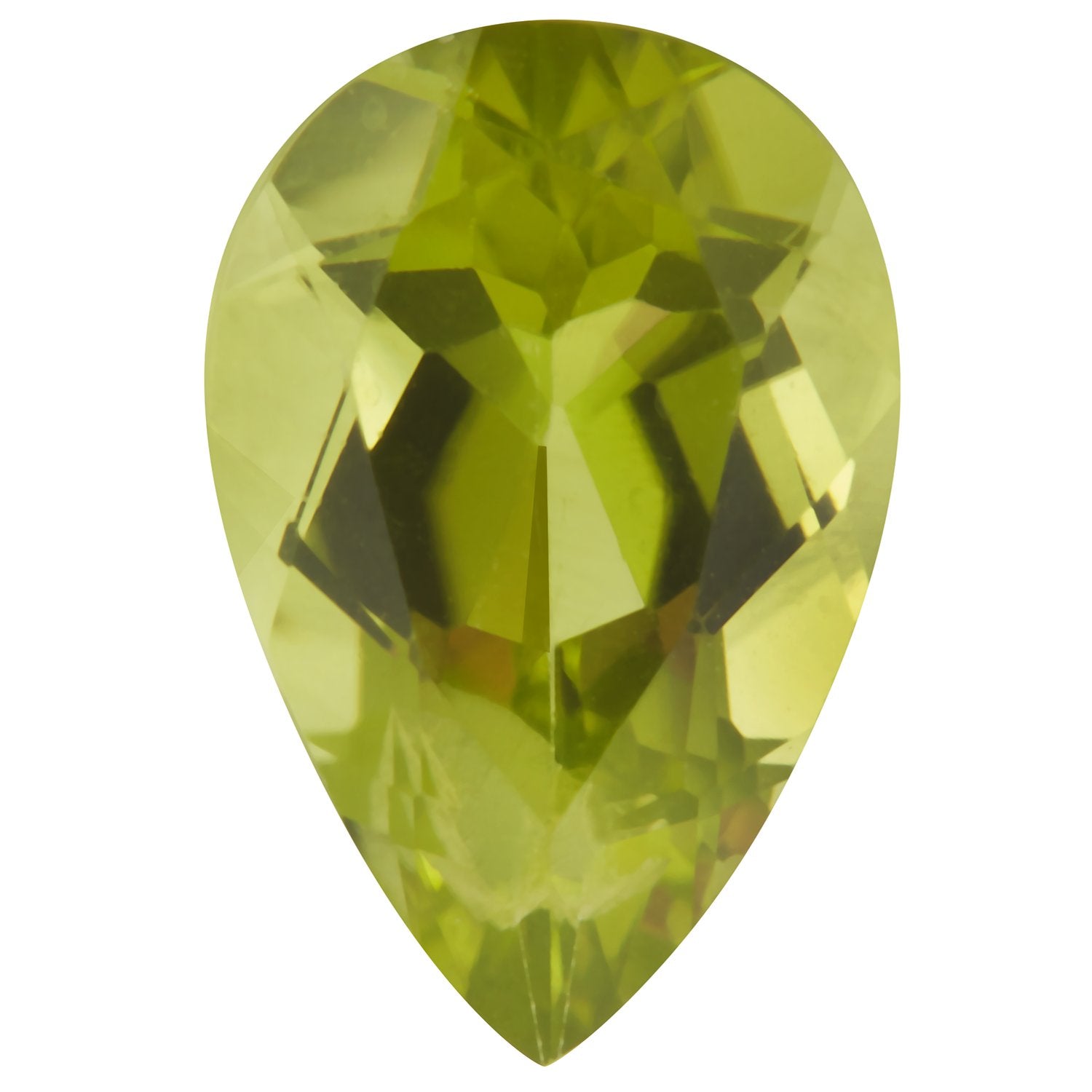 8x5 mm Pear Natural Arizona Green Peridot – Faceted Cut – AA Quality — Sapphire Row