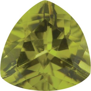 Lot of 10 – 4 mm Trillion Natural Arizona Green Peridot – Faceted Cut – AA Quality — Sapphire Row