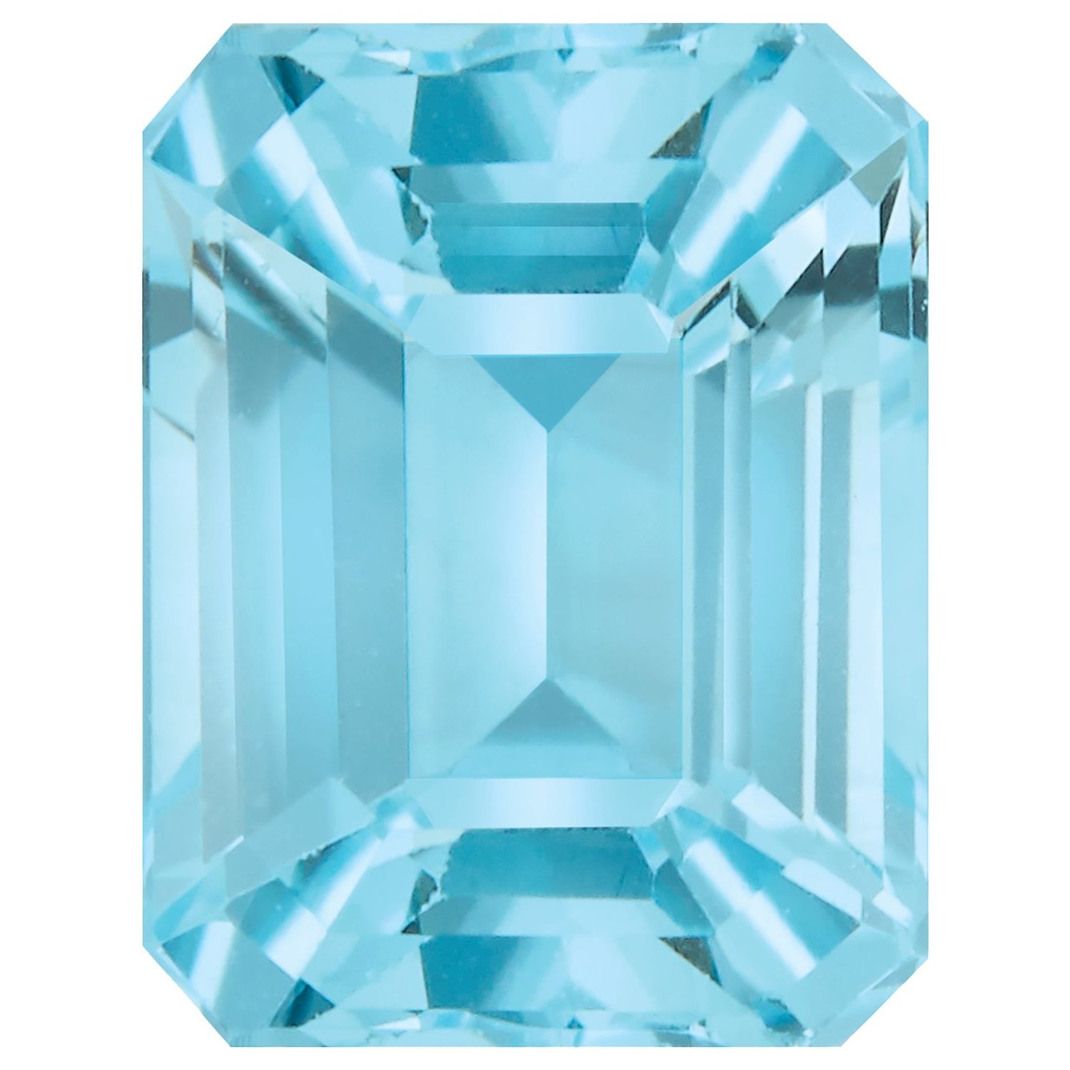 7x5 mm Emerald Natural Sky Blue Topaz – Step-Cut – AA Quality — Sapphire Row