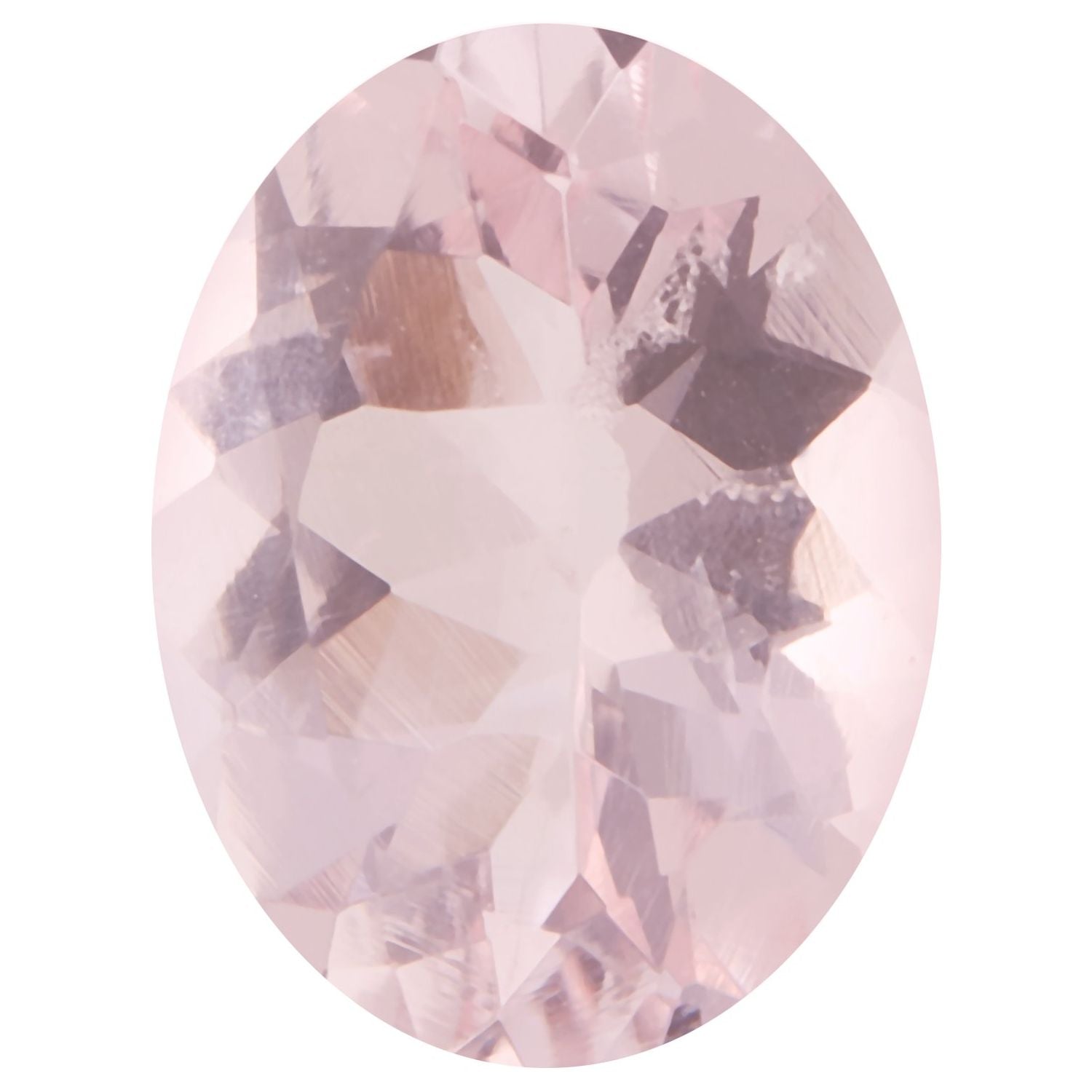 6x4 mm Oval Natural Pink Morganite – Faceted Cut – AA Quality — Sapphire Row