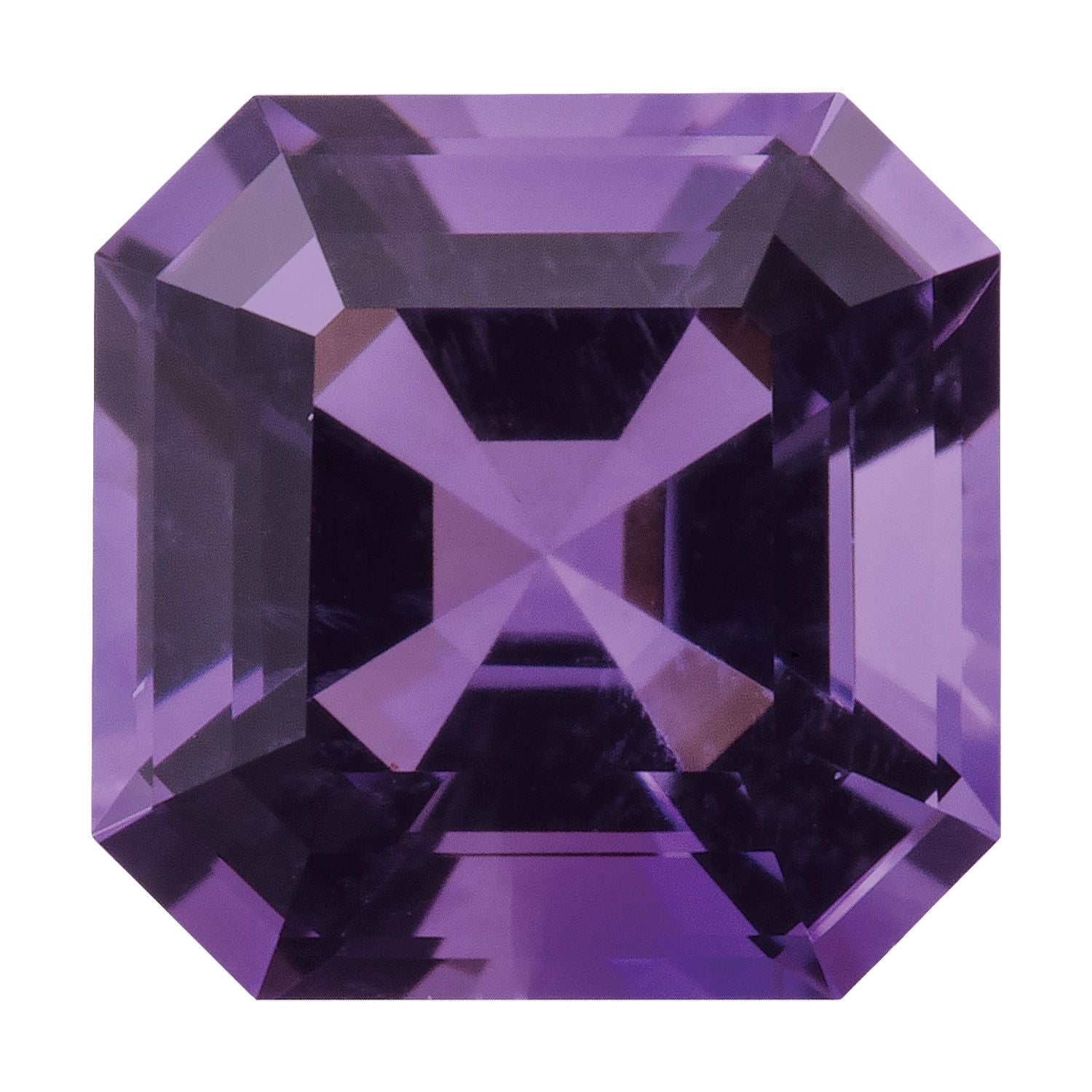 6 mm Asscher Natural Purple Amethyst – Step-Cut – AA Quality — Sapphire Row
