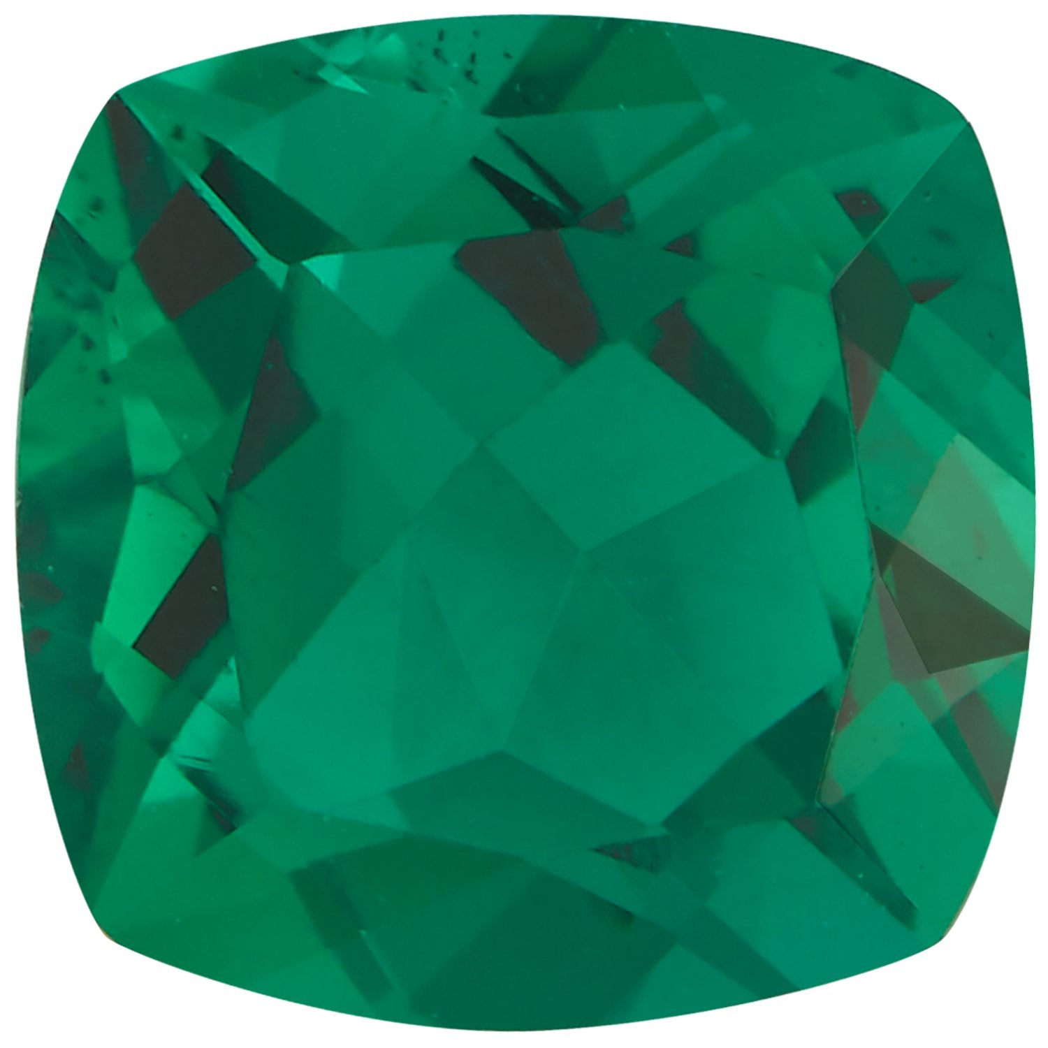 3 mm Cushion Lab-Grown Green Emerald – Faceted Cut – Eye-Clean Quality — Sapphire Row