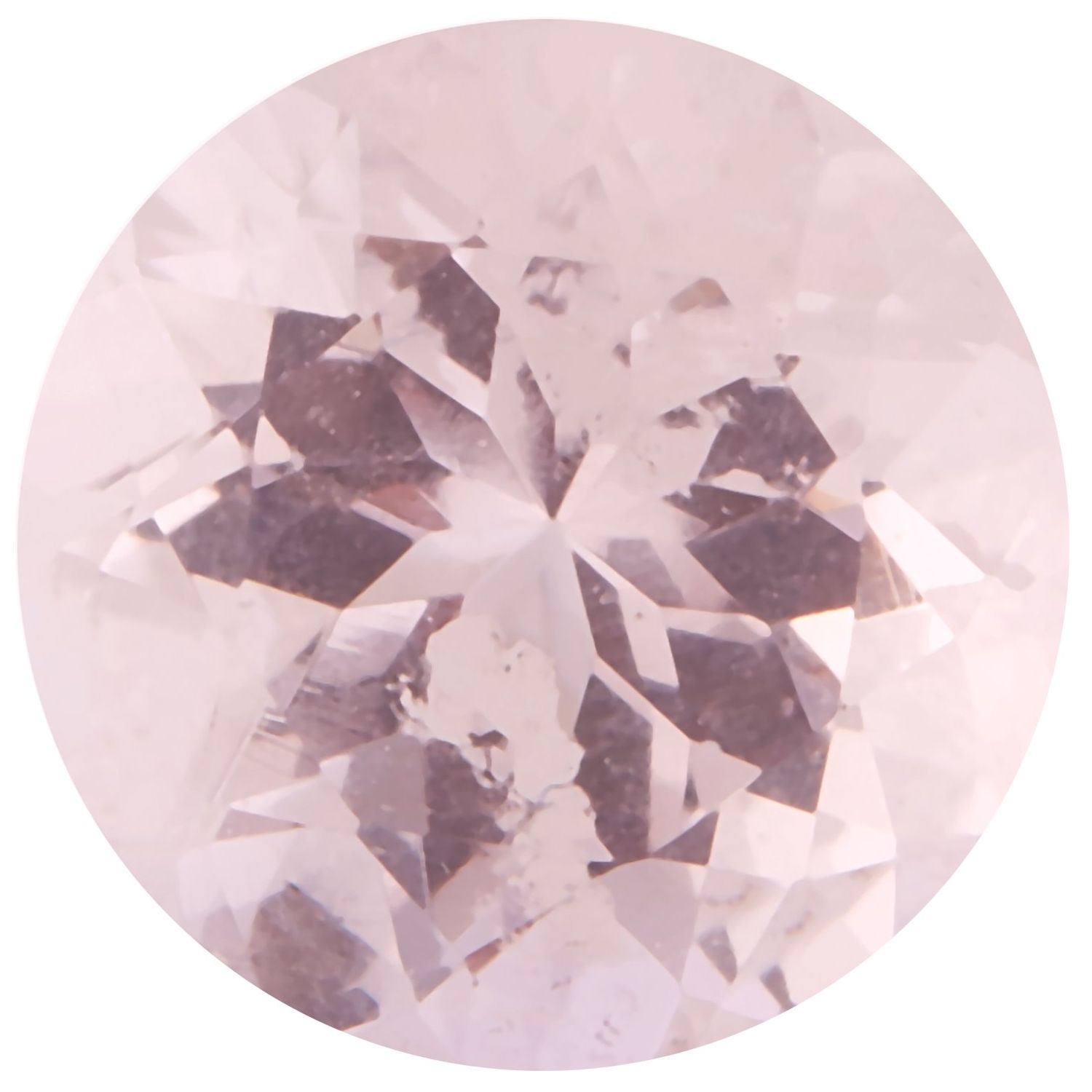 5 mm Round Natural Pink Morganite – Faceted Cut – AA Quality — Sapphire Row