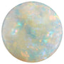 4 mm Round Natural White Opal – Cabochon Cut – AAA Quality — Sapphire Row