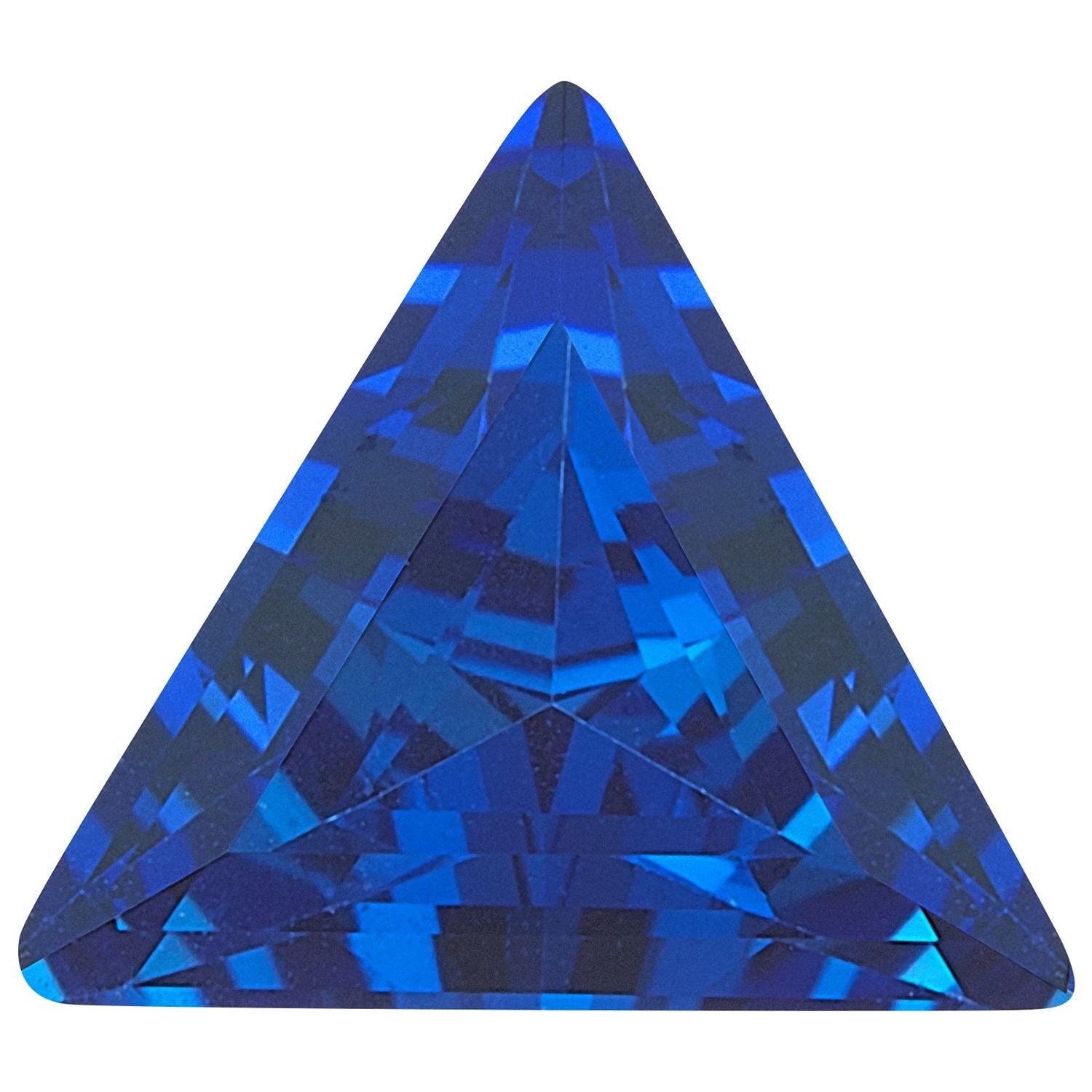 4 mm Triangle Lab-Grown Blue Sapphire – Step-Cut – Eye-Clean Quality — Sapphire Row
