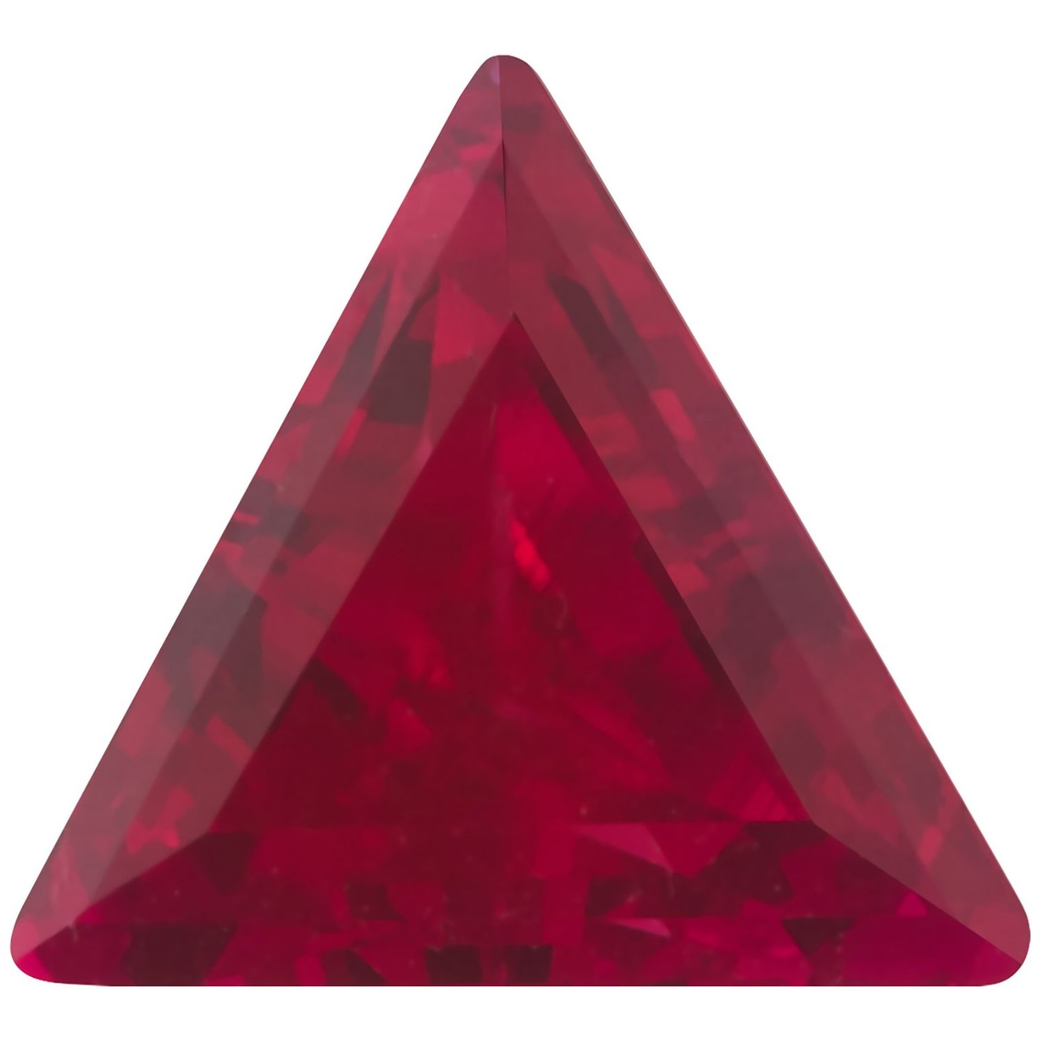 5 mm Triangle Lab-Grown Red Ruby – Step-Cut – Eye-Clean Quality — Sapphire Row