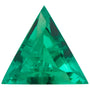 5 mm Triangle Lab-Grown Green Emerald – Step-Cut – Eye-Clean Quality — Sapphire Row