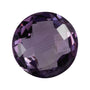 10 mm Round Natural Purple Amethyst – Double-Sided Checkerboard-Cut – A Quality — Sapphire Row