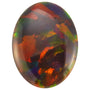 5x3 mm Oval Lab-Grown Black Opal – Cabochon Cut – Eye-Clean Quality — Sapphire Row