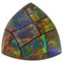 8 mm Trillion Lab-Grown Mosaic Opal – Cabochon Cut – Eye-Clean Quality — Sapphire Row