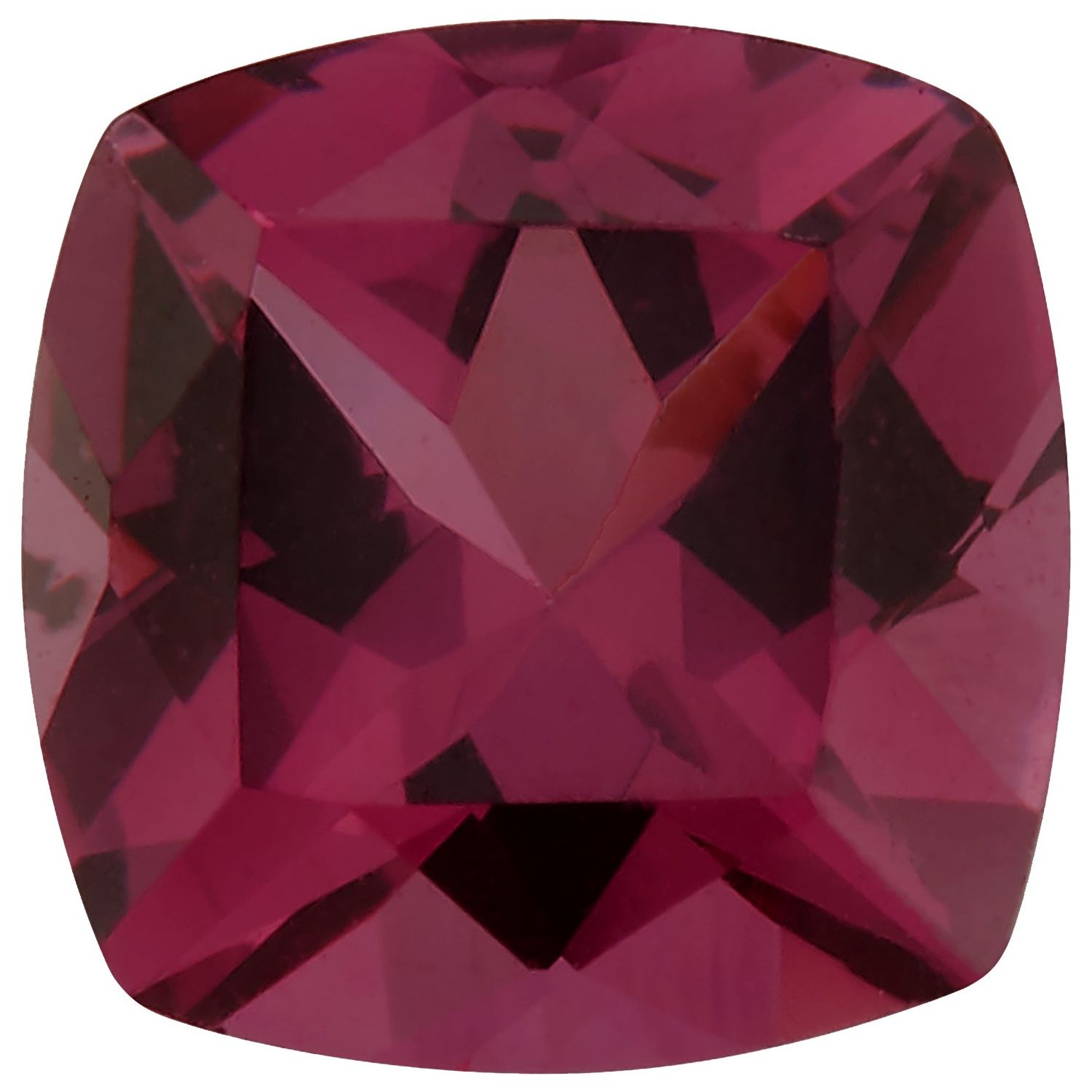 5 mm Cushion Natural Purplish Red Rhodolite Garnet – Faceted Cut – AA Quality — Sapphire Row
