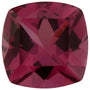 6 mm Cushion Natural Purplish Red Rhodolite Garnet – Faceted Cut – AA Quality — Sapphire Row