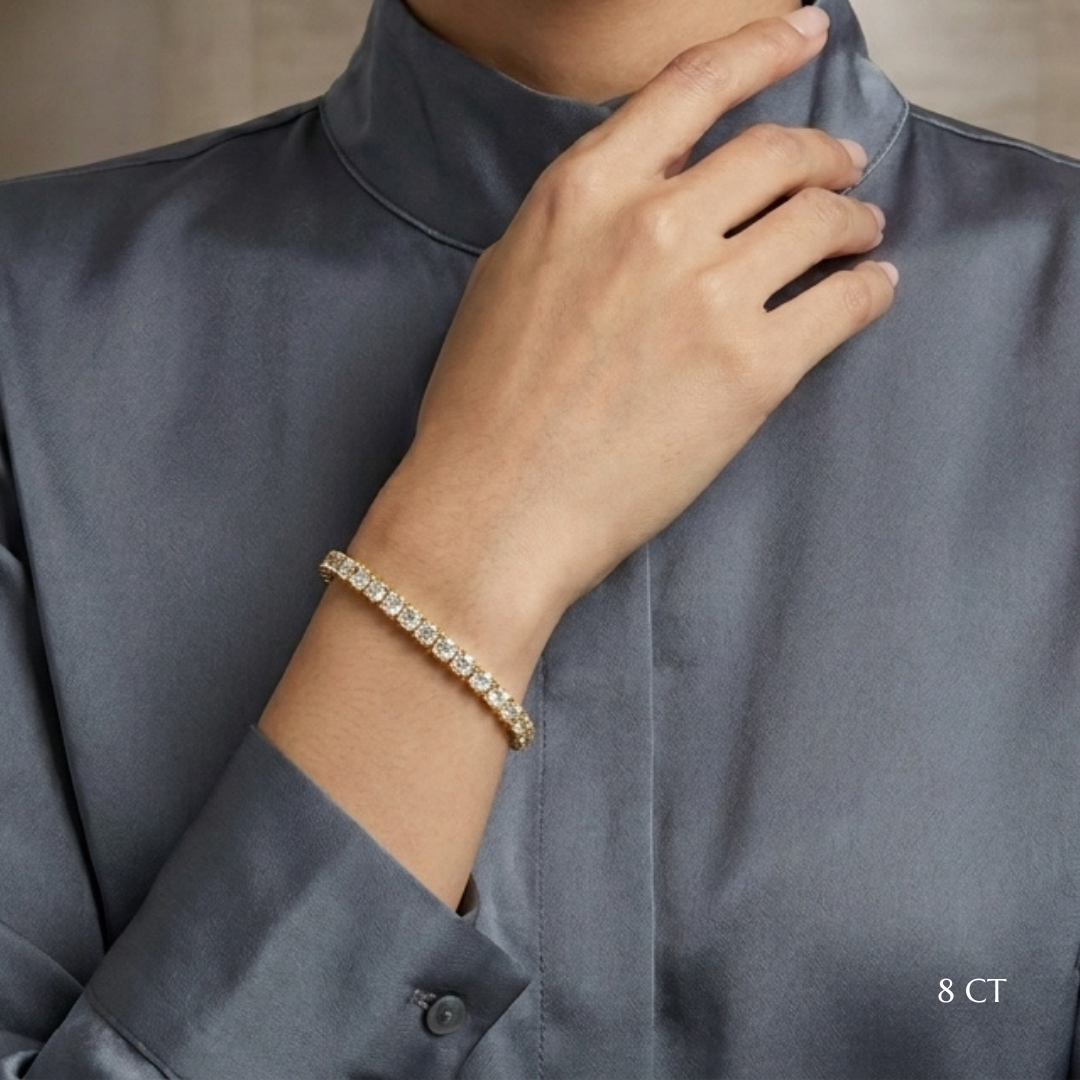 Classic Diamond Tennis Bracelet - Yellow Gold