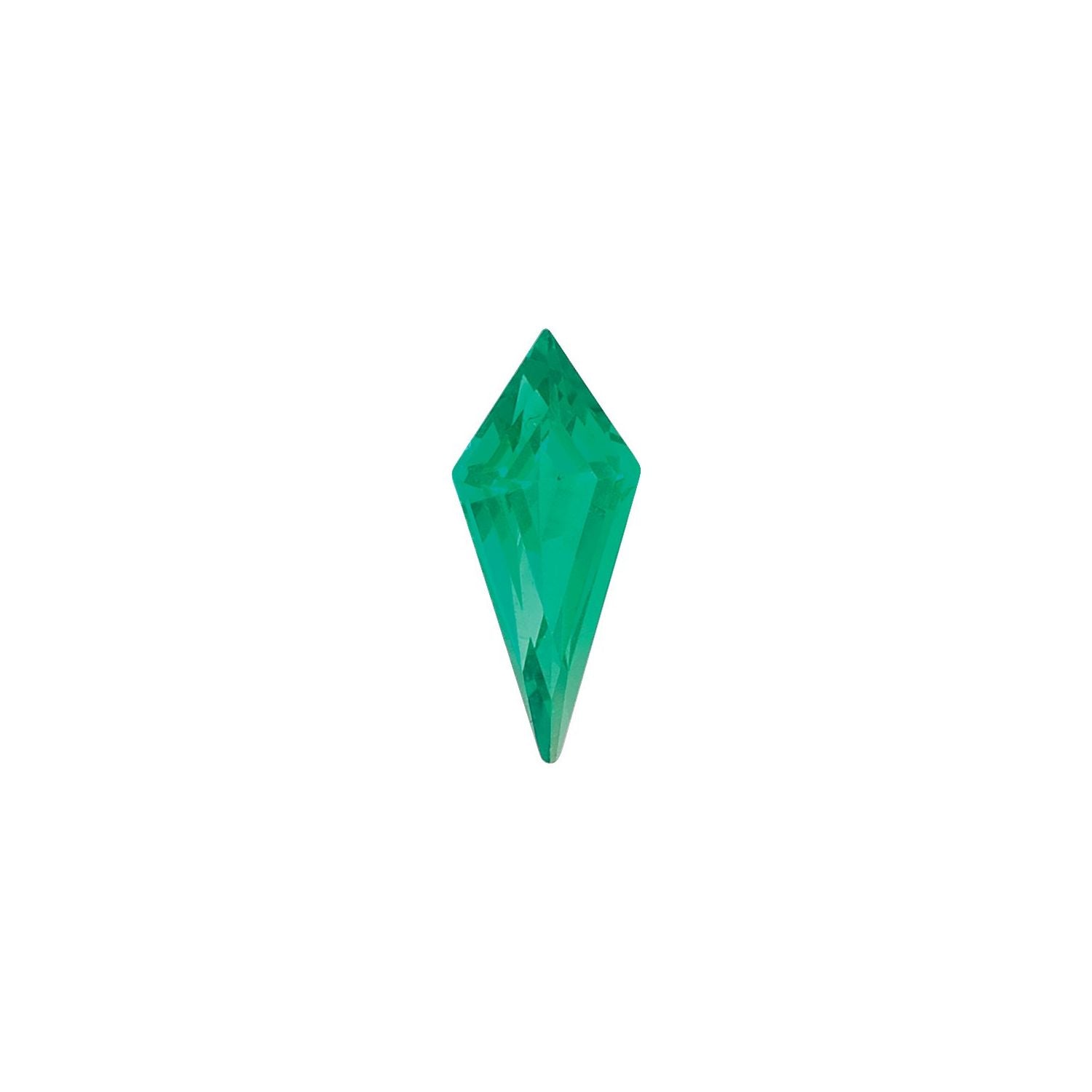 5x2.25 mm Kite Lab-Grown Green Emerald – Step-Cut – Eye-Clean Quality — Sapphire Row