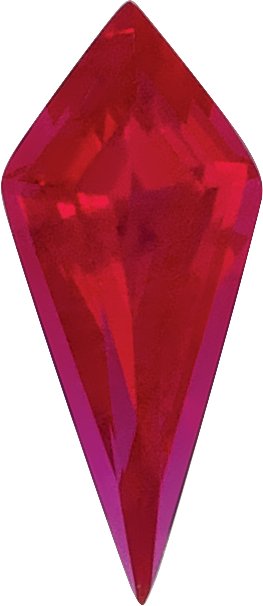 12x5.5 mm Kite Lab-Grown Red Ruby – Step-Cut – Eye-Clean Quality — Sapphire Row
