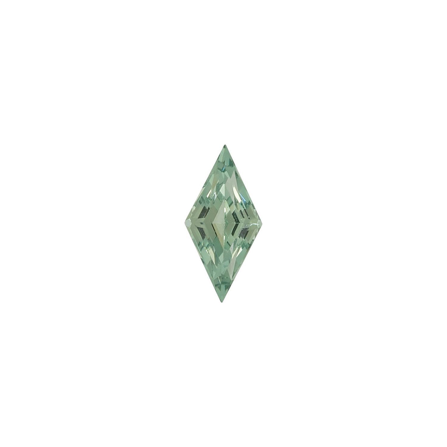 5x2.5 mm Lozenge Lab-Grown Green Sapphire – Step-Cut – Eye-Clean Quality — Sapphire Row