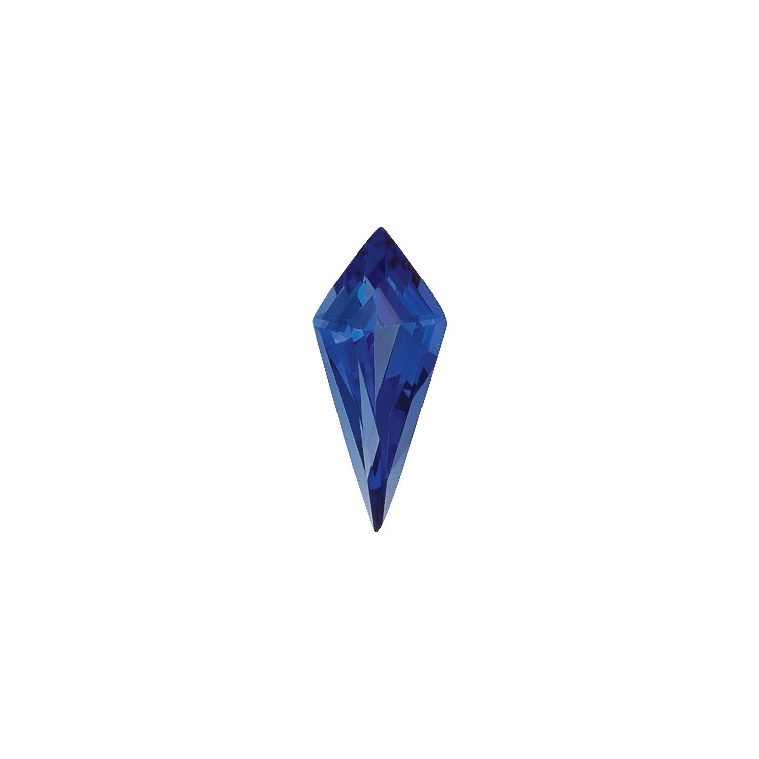 12x5.5 mm Kite Lab-Grown Blue Sapphire – Step-Cut – Eye-Clean Quality — Sapphire Row