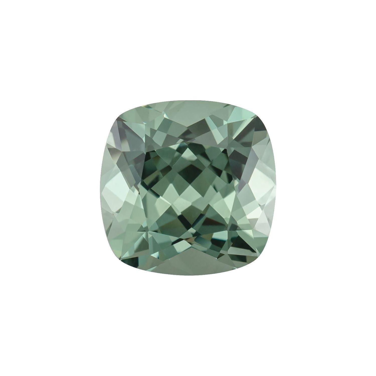 4 mm Cushion Lab-Grown Green Sapphire – Faceted Cut – Eye-Clean Quality — Sapphire Row