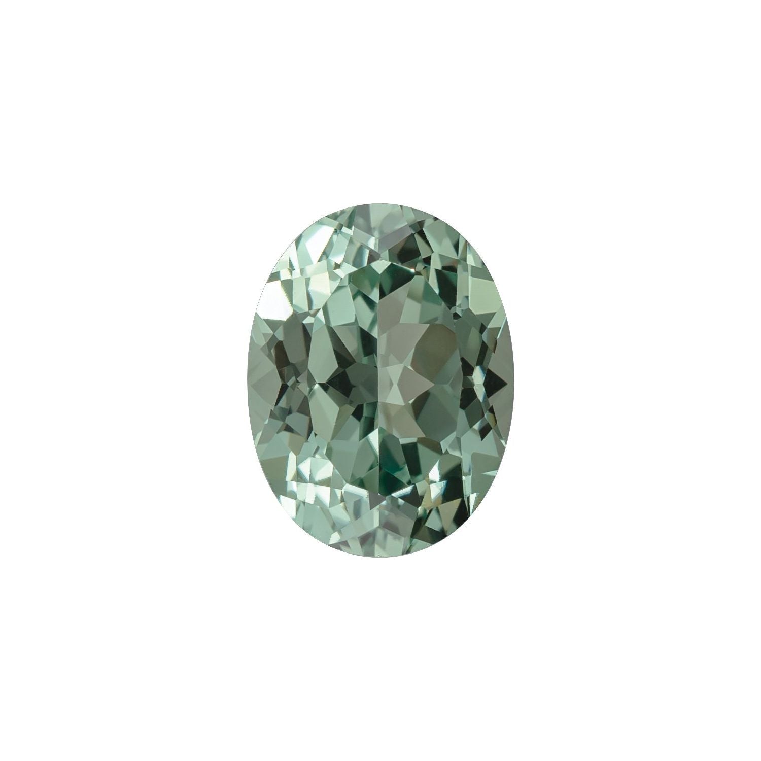 5x3 mm Oval Lab-Grown Green Sapphire – Faceted Cut – Eye-Clean Quality — Sapphire Row