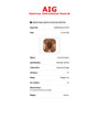 Sapphire Row 2.40 ct Natural Zircon Brownish Orange, Emerald Cut, AIG Certified