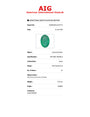 Sapphire Row 0.33 ct Natural Emerald Green, Oval Cut, Zambia, AIG Certified