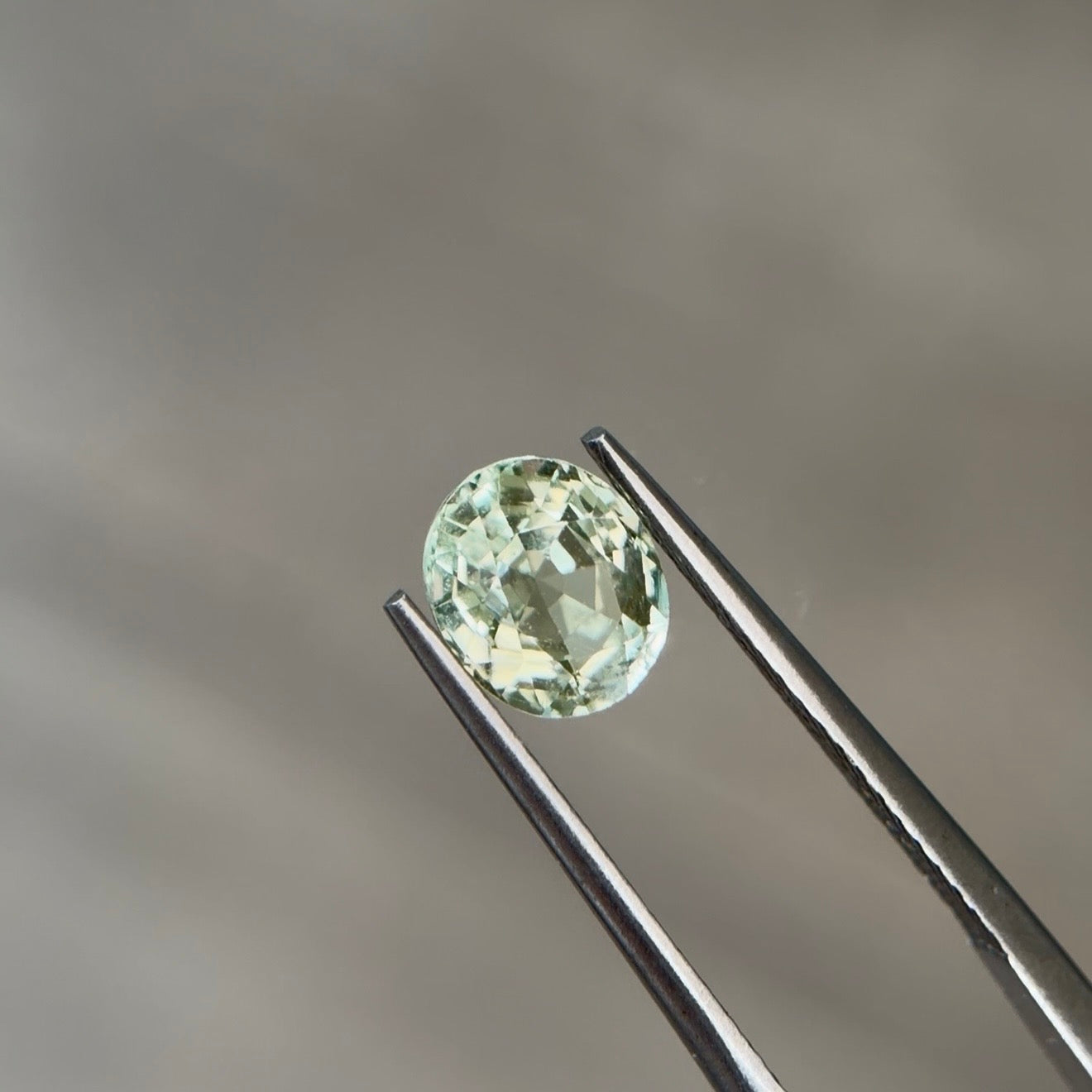 1.32 ct Natural Tourmaline Greenish Yellow – Oval Cut – AIG Certified