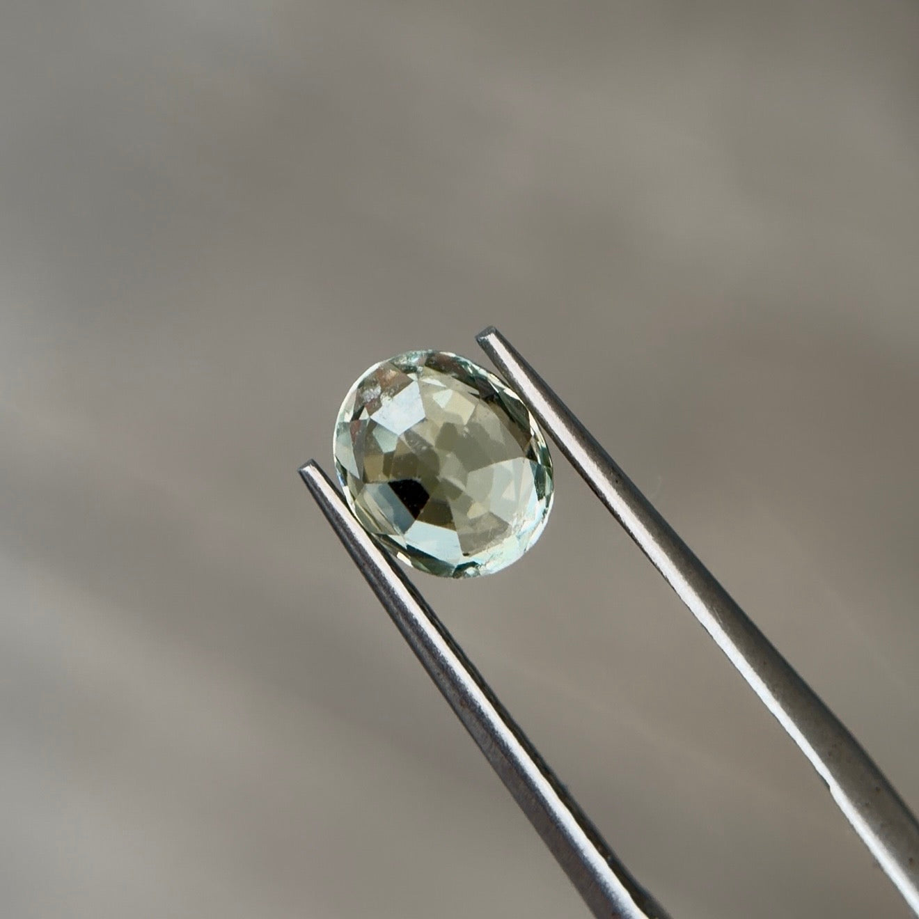 1.32 ct Natural Tourmaline Greenish Yellow – Oval Cut – AIG Certified