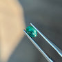 Sapphire Row 0.32 ct Natural Emerald Green, Oval Cut, Zambia, AIG Certified